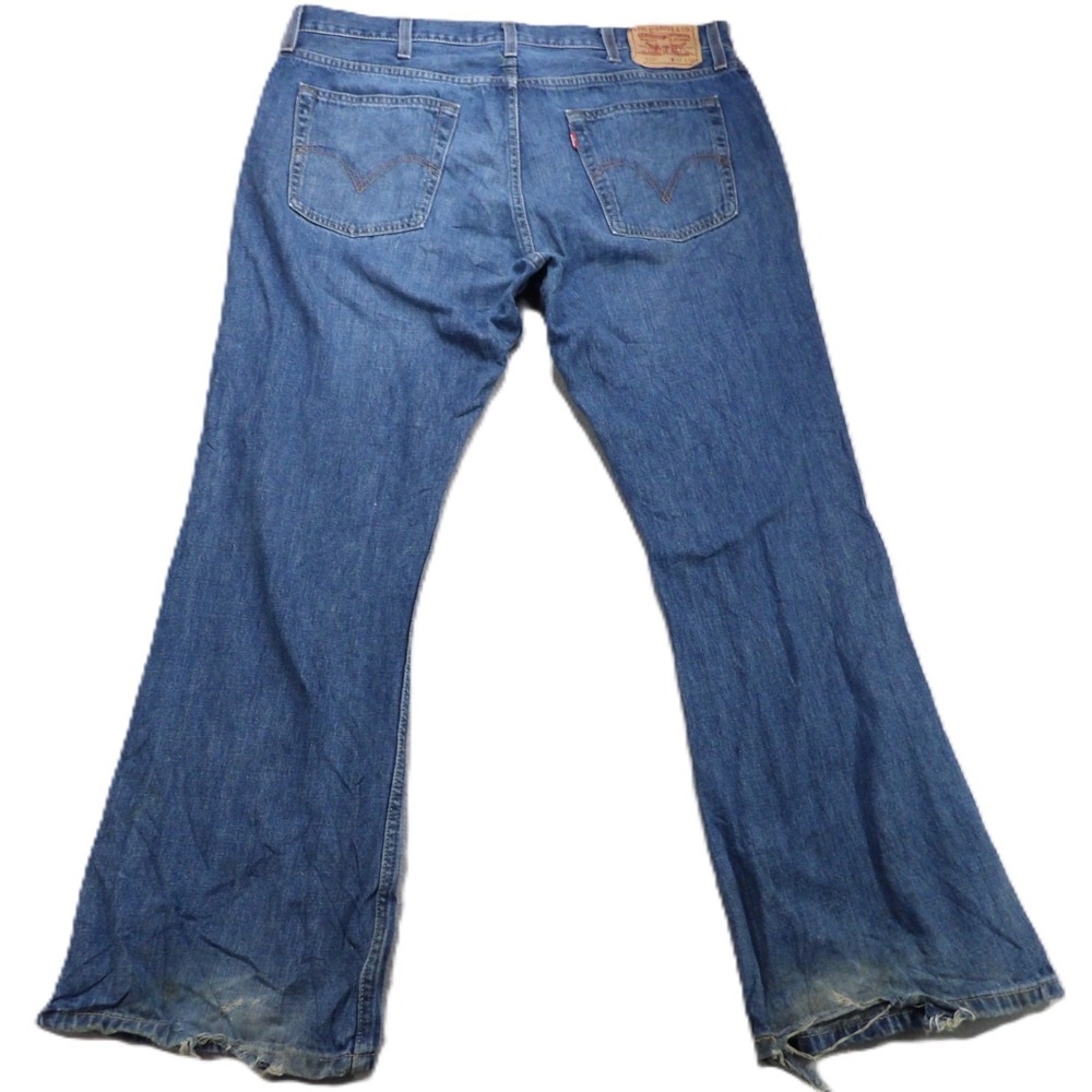 Y2K Levi's 527 Low Boot Cut Jeans Men W38xL30 Medium Wash Blue Denim Flared Dist